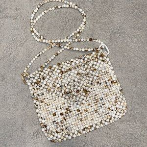 Anthropologie or Free People Rachel Ashwell Marbled Stone Beaded Crossbody Bag